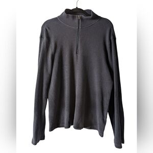 Michael Kors Men's Navy Blue Quarter Zip-Up Sweater